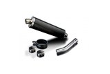 Exhaust terminal silencer kit 450mm oval carbon bsau honda cb1100sf x11 1999 2002