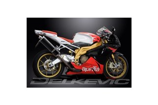 Kit d'échappement terminal pour Aprilia Rsv1000 R Factory 04-10 450mm Oval Carbone Bsau