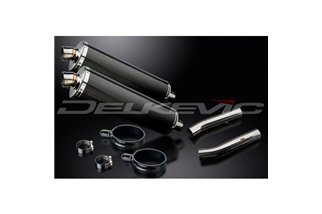 Terminal exhaust kit for Aprilia Tuono1000R Factory 06-10 450mm Oval Carbon Bsau