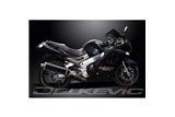 Kit scarico terminale per Kawasaki Zzr1200 Ninja 2002-2005 450mm Ovale Carbon Bsau