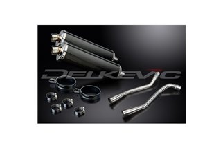 Kit d'échappement pour Yamaha Xt660X Xt660R 2004-2016 450mm Ovale Carbone Bsau