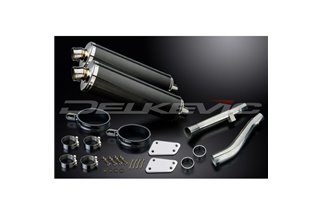 Terminal exhaust kit for Yamaha Xjr1300 Sp 1998-2007 450mm Oval Carbon Bsau