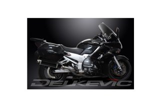 Endschalldämpfer-Set für Yamaha Fjr1300 2001–2005, 450 mm ovales Carbon-Bsau