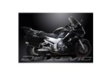 Endschalldämpfer-Set für Yamaha Fjr1300 2001–2005, 450 mm ovales Carbon-Bsau