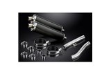 Exhaust kit for Yamaha Fj1200 Abs 3Xw 1991-1996 450mm Oval Carbon Bsau