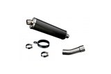 Auspuffschalldämpfer-Kit 450 mm oval Carbon Bsau Kawasaki EN500 1994 2009