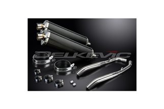 Auspuff-Kit für Honda Xl1000 V Varadero 1999-14 450mm Oval Carbon Bsau