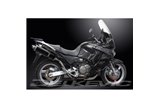 Auspuff-Kit für Honda Xl1000 V Varadero 1999-14 450mm Oval Carbon Bsau