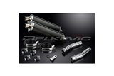 Endschalldämpfer-Kit für Honda CB500T 1975-1976, 450 mm ovaler Carbon-Bsau