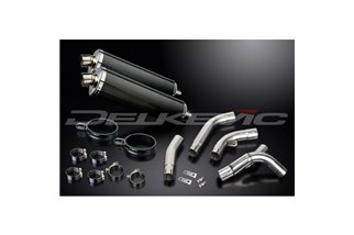 Kit scarico terminale per Kawasaki Zx10R Ninja 2006-2007 450mm Ovale Carbon Bsau