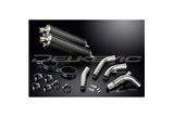 Kit scarico terminale per Kawasaki Zx10R Ninja 2006-2007 450mm Ovale Carbon Bsau