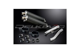 Kit scarico terminale per Yamaha Fj1200 (3Cv) 1988-1990 450mm Ovale Carbon Bsau