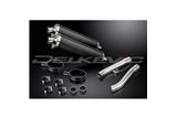 Kit scarico terminale per Yamaha Fj1200 (3Cv) 1988-1990 450mm Ovale Carbon Bsau