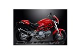 Endschalldämpfer-Kit für Ducati Monster 620-695-800 02-08 450mm Oval Carbon Bsau