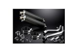 Kit scarico terminale per Honda Nx650 Dominator 1995-2002 450mm Ovale Carbon Bsau