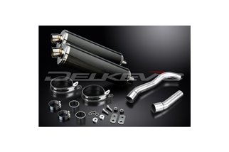 Kit scarico terminale per Kawasaki Z1000 2007-2009 450mm Ovale Carbon Bsau