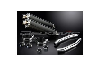 Auspuff-Kit für Suzuki Gsxr1100 KLMN 1989-93 450mm Oval Carbon Bsau