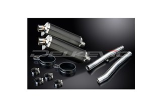 Terminal exhaust kit for Triumph Trident 750 900 1991-93 350mm Carbon Bsau