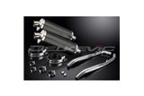 Kit scarico terminale per Honda Xl1000 V Varadero 1999-14 350mm Ovale Carbon Bsau