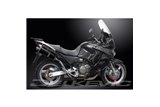 Kit scarico terminale per Honda Xl1000 V Varadero 1999-14 350mm Ovale Carbon Bsau