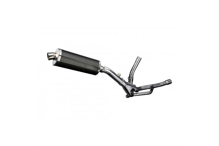 350mm oval carbon bsau silencer exhaust kit for ducati monster 796 2011 2014