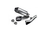 Exhaust silencer kit 260mm x-oval titanium bsau kawasaki z1000 2003 2006