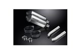 Endschalldämpfer-Kit für Aprilia Rsv1000 R Factory 04-10 260 mm X-Ovale Titanium Bsau