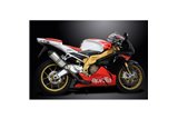 Endschalldämpfer-Kit für Aprilia Rsv1000 R Factory 04-10 260 mm X-Ovale Titanium Bsau