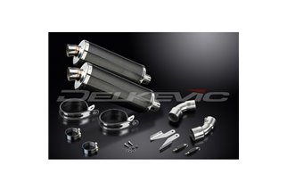 Terminal exhaust kit for Ducati Monster 796 2011-2014 350mm Oval Carbon Bsau