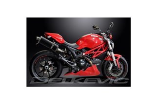 Terminal exhaust kit for Ducati Monster 796 2011-2014 350mm Oval Carbon Bsau