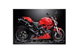 Kit d'échappement terminal pour Ducati Monster 796 2011-2014 350mm Oval Carbone Bsau