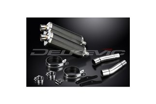 Endschalldämpfer-Kit für Ducati Monster 620-695-800 02-08 350mm Oval Carbon Bsau