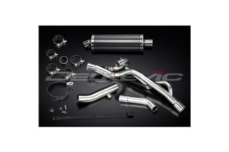 Exhaust kit for Suzuki Dl650 V-Strom 2004-2011 350mm Oval Carbon Bsau