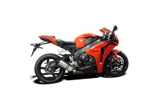 Auspuffschalldämpfer-Kit 260 mm X-Oval Titan Bsau Honda VFR800 2002 2013