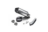 Exhaust silencer kit 260mm x-oval titanium bsau suzuki gsx1300r hayabusa 2008 2019