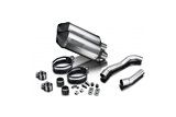 Exhaust silencer kit 260mm x-oval titanium bsau suzuki dl650 v-strom 2004 2011