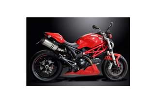 Endschalldämpfer-Kit für Ducati Monster 796 2011-2014 260 mm XOvale Titanium Bsau