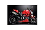 Endschalldämpfer-Kit für Ducati Monster 796 2011-2014 260 mm XOvale Titanium Bsau