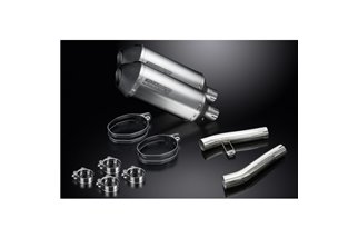 Kit scarico terminale per Kawasaki Zzr1200 Ninja 2002-2005 260mm X-Ovale Titanium Bsau