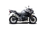 Silencer Exhaust Kit for Triumph Tiger Explorer 1200 2012-21 260Mm X-Oval Titanium Kit