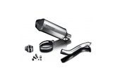 Kit silencieux borne d'échappement 260mm xoval titane bsau ducati monster 620 2001 2006