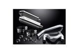 Exhaust terminal silencer kit 320mm tri in stainless steel bsau honda cbr1000f 1987 1999