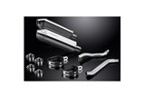 Auspuff-Set für Yamaha Xj600N Xj600S Diversion 92–04, 320 mm Tri-Edelstahl-Auspuffschalldämpfer