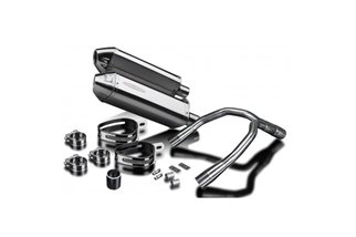 Kit scarico terminale silenziatore 320mm tri in acciaio inox bsau yamaha xjr1300 1998 2007