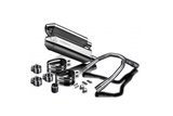 Kit silencieux borne d'échappement 320mm tri en inox bsau yamaha xjr1300 1998 2007