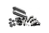 Kit scarico terminale silenziatore 320mm tri in acciaio inox bsau suzuki gsx1300r hayabusa 2008 2019