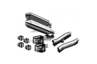 Kit scarico terminale silenziatore 320mm tri in acciaio inox bsau yamaha yzf-r1 2009 2014