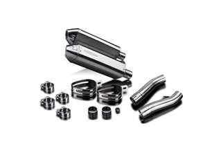 Kit d'échappement silencieux tri inox 320mm bsau yamaha fj1200 1988 1990