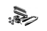 Kit silencieux borne d'échappement 320mm tri en inox bsau triomphe trident 750 1994 1998