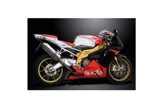 Kit scarico terminale per Aprilia Tuono1000R Factory 06-10 320mm Tri Stainless Bsau